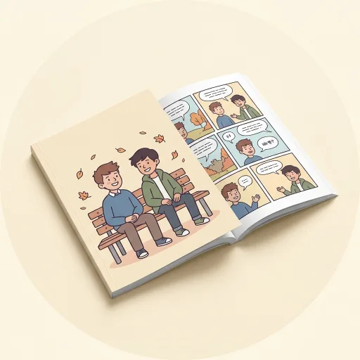 Ilustración de Heartstopper 1. Dos chicos juntos