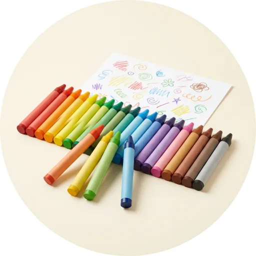 Ilustración de Mini Kids, 24 ceras jumbo