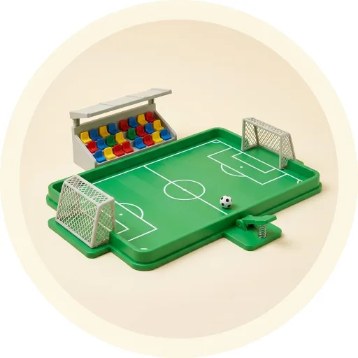 Ilustración de PLAYMOBIL My Life Estadio de fútbol con mecanismo de disparo (72056)