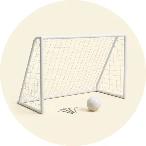 Ilustración de Portería de fútbol portátil QUICKPLAY Kickster Academy (1,8 x 1,2 m)