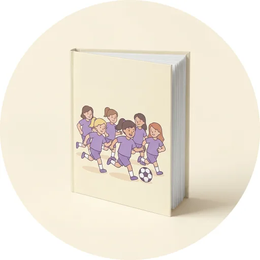 Ilustración de Sara y las Goleadoras 1. Creando equipo