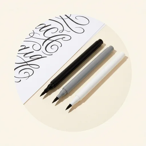 Ilustración de Set Fudenosuke Trilogy (3 rotuladores de lettering)